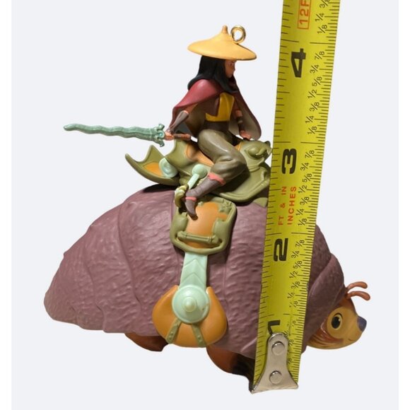 Hallmark QXD6545 Disney Raya and the Last Dragon Raya and Tuk Tuk 2021 Ornament - Picture 9 of 12